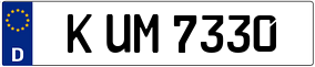 Trailer License Plate